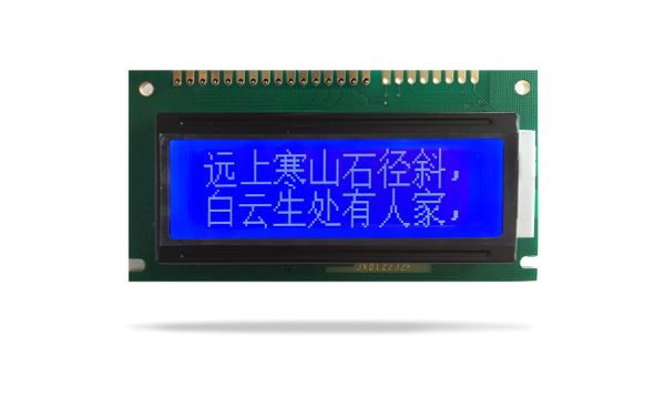 中文字庫液晶模塊JXD12232F STN 蘭屏